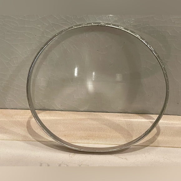 Vintage Napier, Silver-Tone, Swirl Pattern Bangle Bracelet - Picture 5 of 7